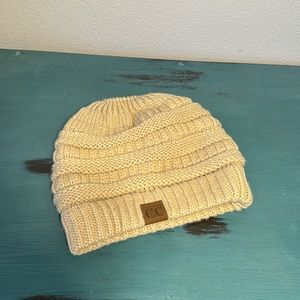 C.C Soft Cream Knit Hat